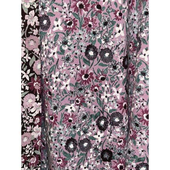 Pact Organic Cotton Staycation Robe Purple Ditzy Floral M/L Sustainable NO BELT - Picture 5 of 11